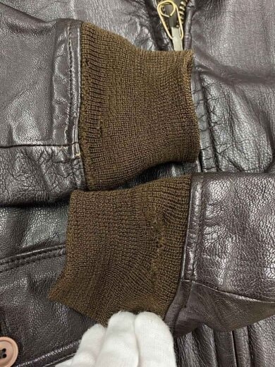 商品画像：G-1/レザー/BRW/右袖擦れはがれ有/裾擦れ有/ジップ少し固め 6