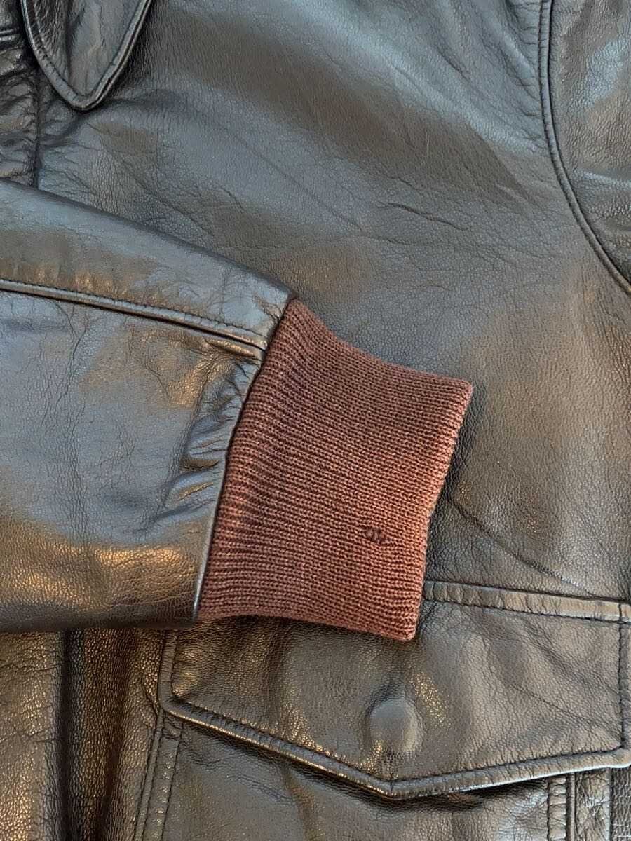 L.L.Bean / 80s/A-2/フライトジャケット/SCOVILL ZIP/44/牛革/BRW