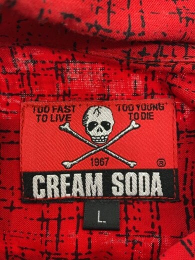 商品画像：長袖シャツ/L/レーヨン/RED 3