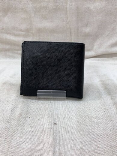 商品画像：2つ折り財布/レザー/BLK/メンズ/2MO738 2