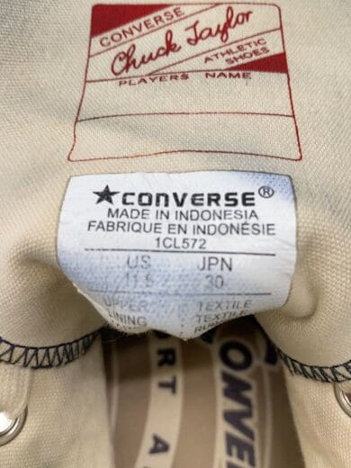 商品画像：ハイカットスニーカー/30cm/BLK/1cl572// 5