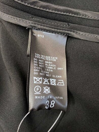 商品画像：25SS/テーラードジャケット/38/トリアセテート/BLK/25-010-220-6001-1-0 4