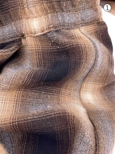 商品画像：オンブレチェックビックシャツ/ワイドパンツ/one/ポリエステル/BRW/オンブレCK 8