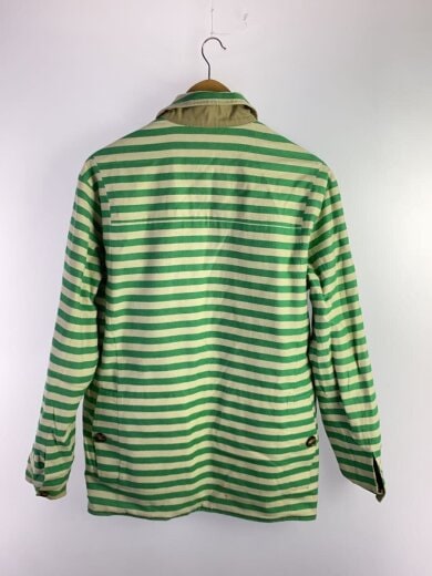 商品画像：内側汚れ有/STEWART REVERSIBLE JACKET/S/コットン/GRN/ボーダー 2