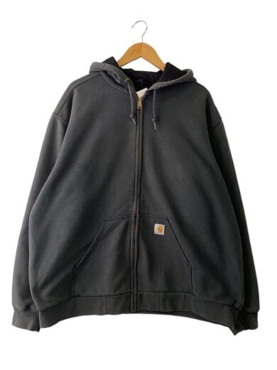 商品画像：ジップパーカー/XL/コットン/GRY/無地/100632 001 1