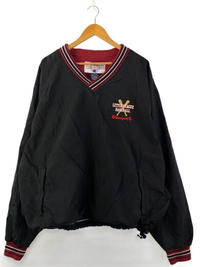 商品画像：ナイロンプルオーバー/XL/ナイロン/BLK/無地 1