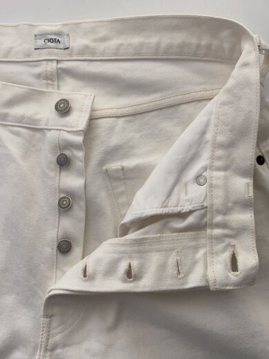 画像：CIOTA本藍スビンコットン 13.5oz ストレートデニム/34/ホワイトデニム/PTM-1STB3