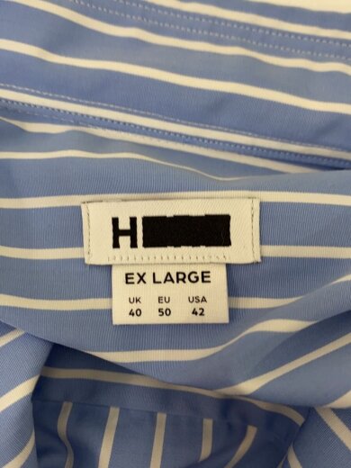 商品画像：長袖シャツ/42/コットン/BLU/ストライプ/1211-250-8189 3