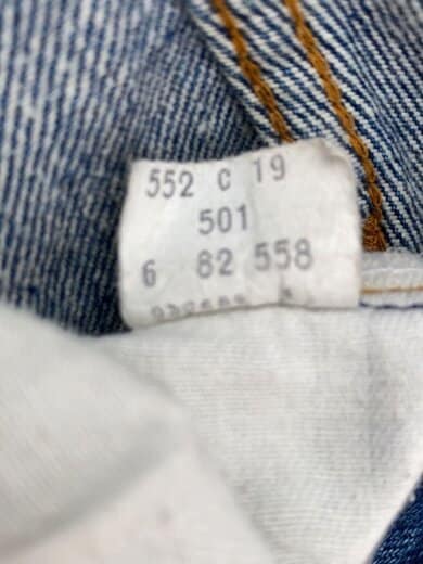 商品画像：80S/501/刻印558/内股シングル/82年6月/31/デニム/IDG 6