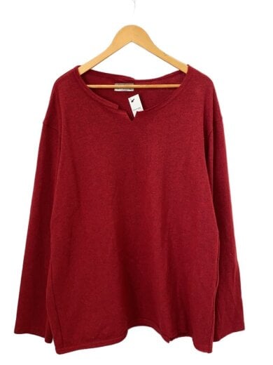 商品画像：ニット・セーター(薄手)/3/ウール/RED/無地/HV-T50-986// 1
