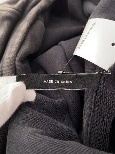 商品画像：シミ有/CROPPED FULL ZIP/XL/コットン/BLK/es2156// 4