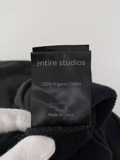 商品画像：シミ有/CROPPED FULL ZIP/XL/コットン/BLK/es2156// 5