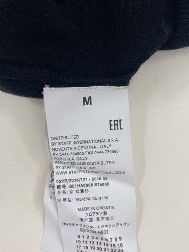 商品画像：16AW/ショートスリーブニットトップス/Vネック/M/ウール/BLK/S51HA0688 4
