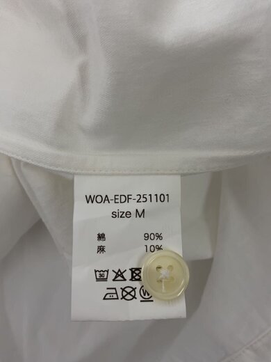 商品画像：WORK OF ART/半袖シャツ/M/コットン/WHT/無地/25-051-310-0000-3-0 4