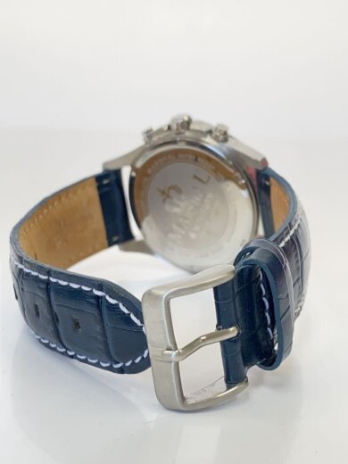 商品画像：クォーツ腕時計/アナログ/レザー/NVY/NVY/MRZ020-LSBL 4