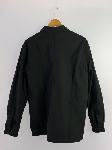 商品画像：長袖シャツ/M/コットン/BLK/無地/ミリタリーシャツ 2