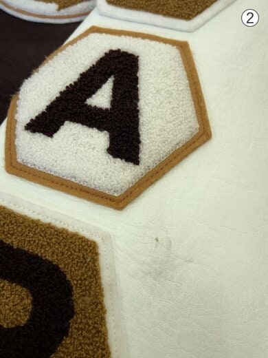 商品画像：スタジャン/M/ウール/BRW/無地 8