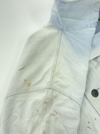 商品画像：長袖シャツ/60S/70S/フレンチワーク/BLU/無地 3