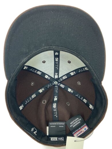 商品画像：キャップ/7 5/8/ポリエステル/BRW/無地/メンズ 4