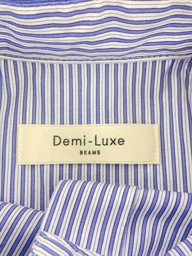 商品画像：半袖シャツ/38/コットン/BLU/ストライプ/64-11-0137-287 3