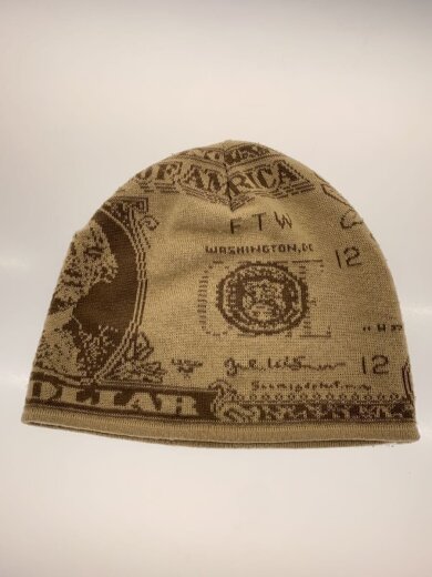 商品画像：ニットキャップ/FREE/アクリル/BEG/総柄/メンズ 2