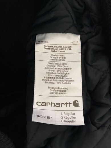 商品画像：WASHED DUCK INSULATED ACTIVE JACKET/ジャケット/L/コットン/BLK/104050 5