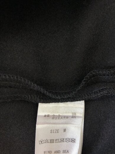 商品画像：長袖シャツ/M/ウール/BLK/無地 5