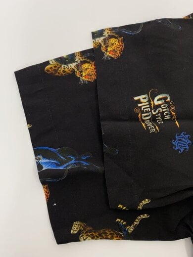 商品画像：Haoming/半袖シャツ/M/--/BLK/総柄/405-01-BK 6