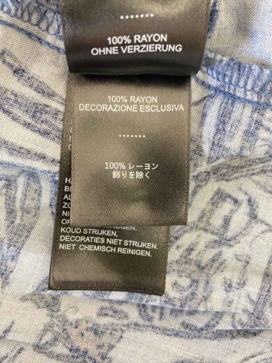 商品画像：アロハシャツ/M/レーヨン/BLU/総柄 5