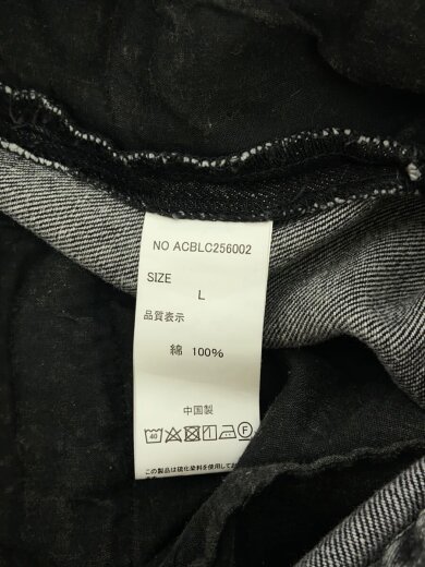商品画像：硫化ペイントデニムカーゴパンツ/L/コットン/BLK/ACBLC256002 6