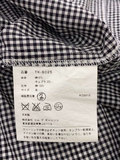 商品画像：AD2012/ノースリーブブラウス/S/コットン/BLK/チェック/TK-B025// 5