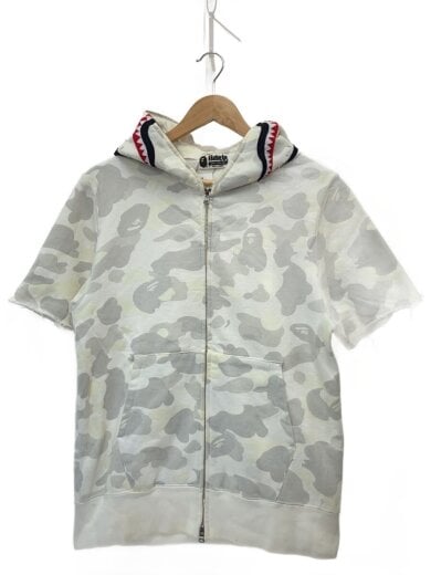 商品画像：ジップパーカー/M/コットン/WHT/カモフラ// 1
