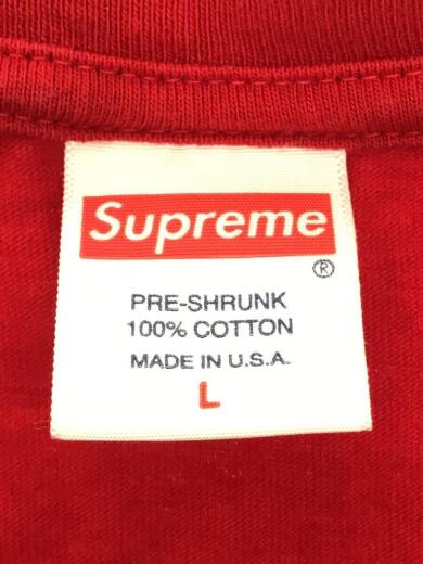 画像：Supremeシュプリーム/Tシャツ/L/コットン/RED/アメーバロゴ3
