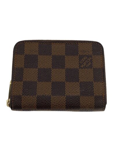 画像：LOUIS VUITTONジッピー・コインパース_ダミエ・エベヌ_BRW/PVC/BRW/レディース1