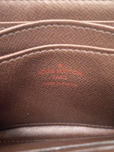 画像：LOUIS VUITTONジッピー・コインパース_ダミエ・エベヌ_BRW/PVC/BRW/レディース3