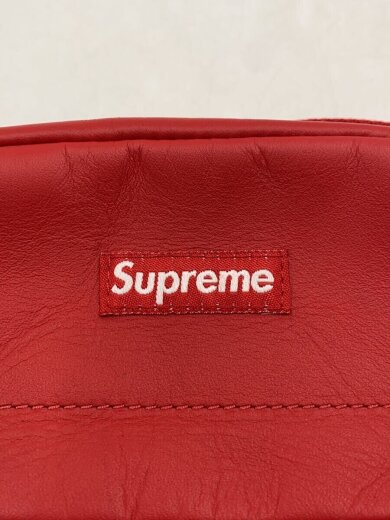 画像：Supremeショルダーバッグ/レザー/RED/23AW/LEATHER SHOULDER5