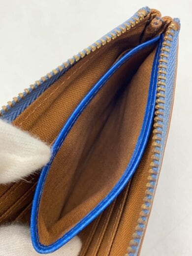 商品画像：財布/レザー/BLU/無地/メンズ// 5