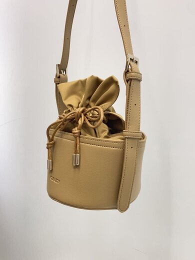 商品画像：ショルダーバッグ/フェイクレザー/BEG/無地 2