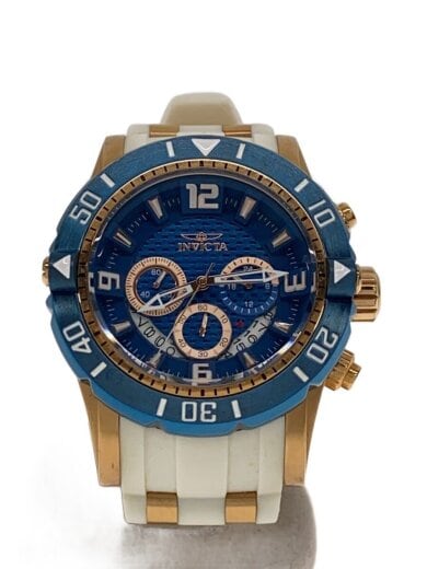 商品画像：クォーツ腕時計/アナログ/ラバー/BLU/WHT/23709 1