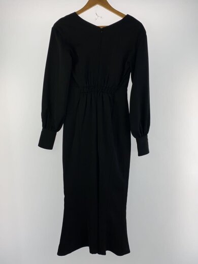 商品画像：長袖ワンピース/M/ポリエステル/BLK/無地/KM22SS05 2