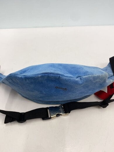 商品画像：ウエストバッグ/スウェード/BLU/無地 4