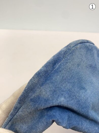 商品画像：ウエストバッグ/スウェード/BLU/無地 7