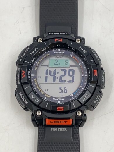 商品画像：ソーラー腕時計_PRO TREK/アナログ/ラバー/GRY/BLK 1