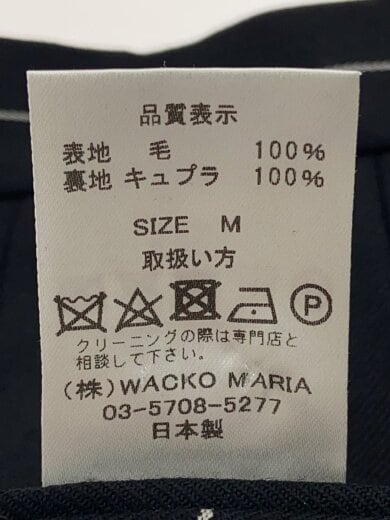 商品画像：スラックスパンツ/M/ウール/BLK/ストライプ 5