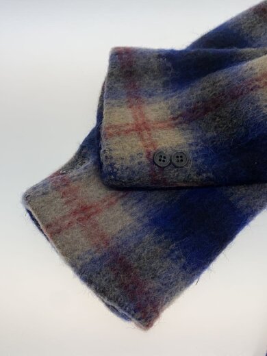 商品画像：ピーコート/--/ウール/NVY/チェック/40s/ドッキング 4