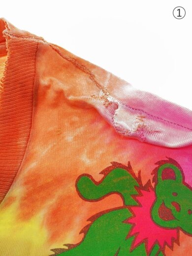 商品画像：Tシャツ/XL/コットン/マルチカラー/総柄/破れ有 5