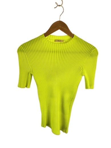 商品画像：半袖カットソー/M/ポリエステル/YLW/無地/3EH4/570A 1