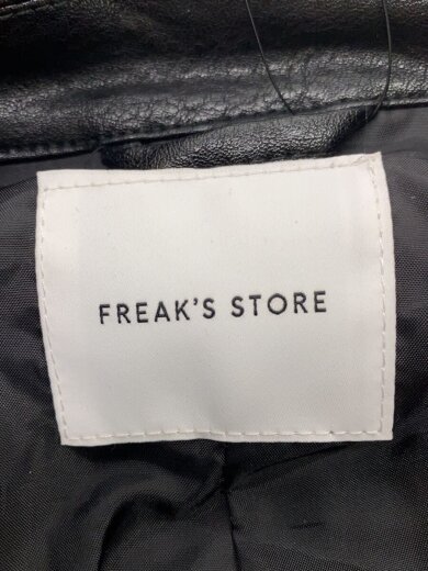 商品画像：レザージャケット・ブルゾン/L/フェイクレザー/BLK/無地/243-1524 3