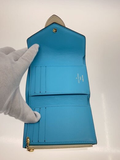 商品画像：ポルト・フォイユ・LVポンヌフ・コンパクト/レザー/BEG/無地/レディース 4