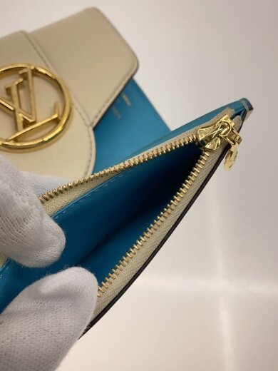 商品画像：ポルト・フォイユ・LVポンヌフ・コンパクト/レザー/BEG/無地/レディース 5